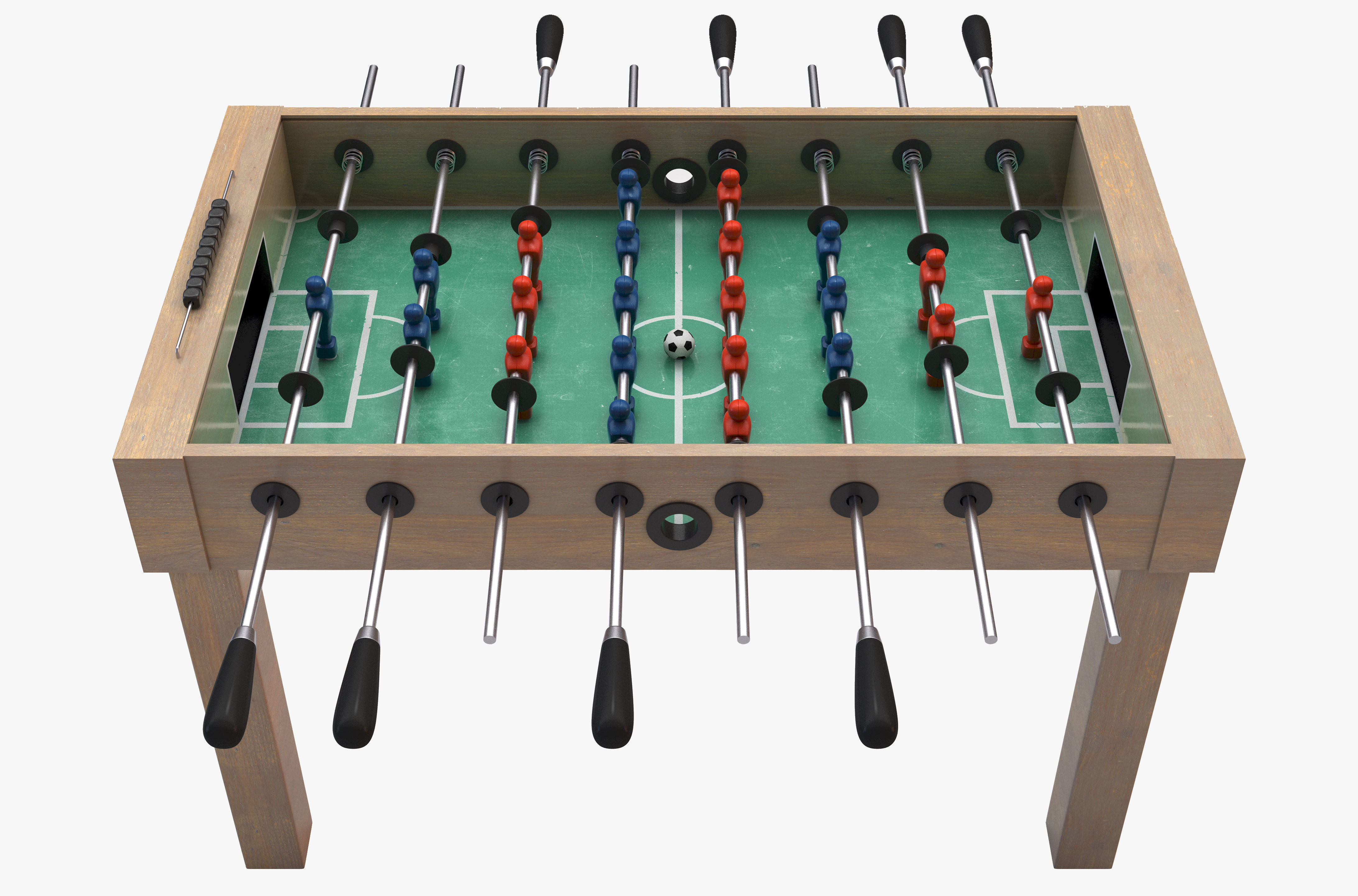 Foosball Table 3D model_1