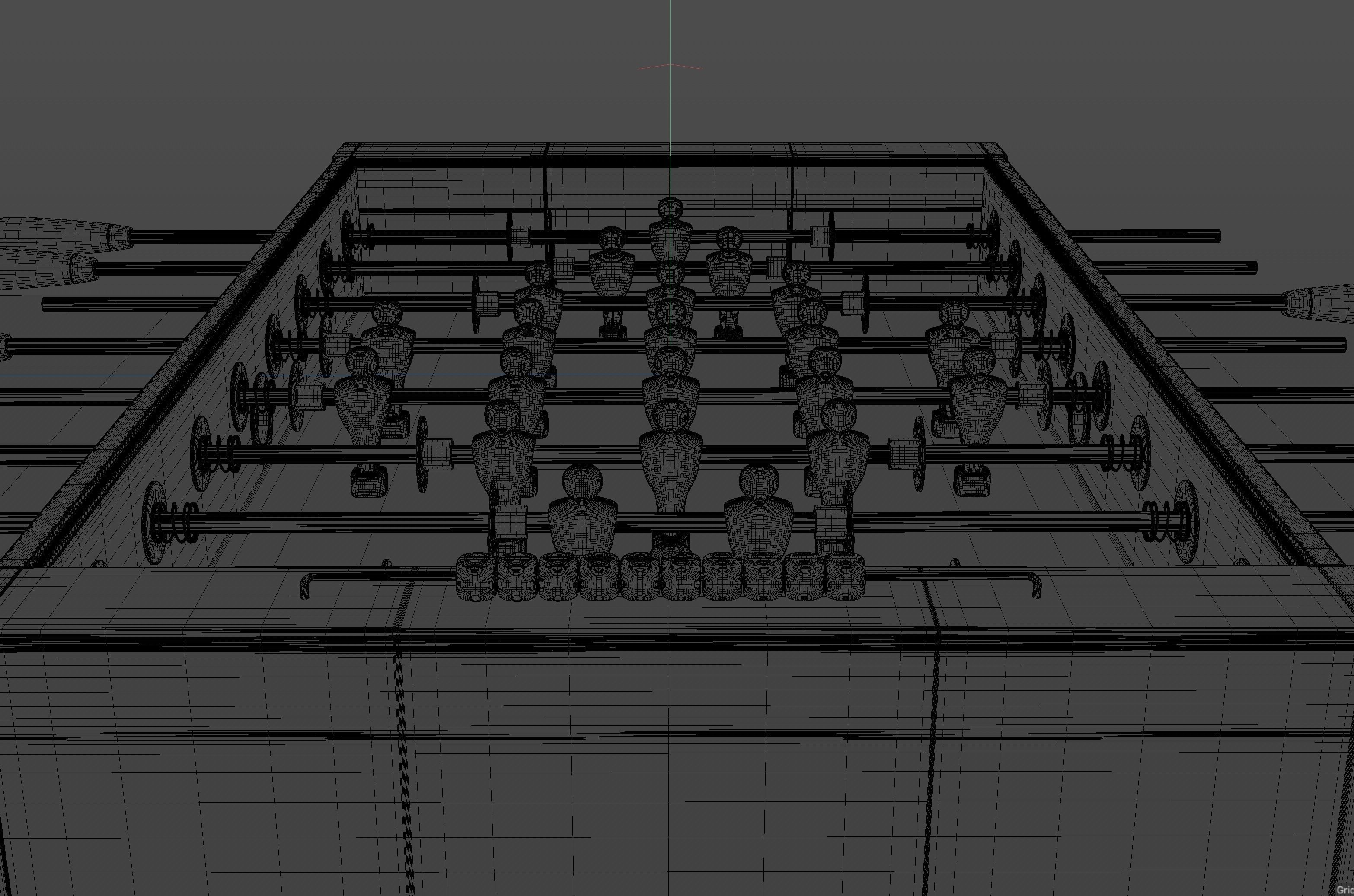 Foosball Table 3D model_5