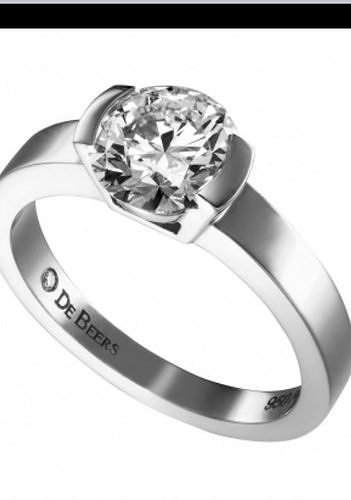 YD296 solitaire engagement ring with oval cut diamond 3D print model