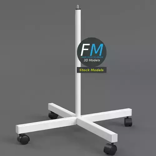 4 wheels rolling stand base