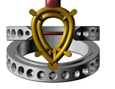 YD297 person diamond engagement ring 3D print model_14