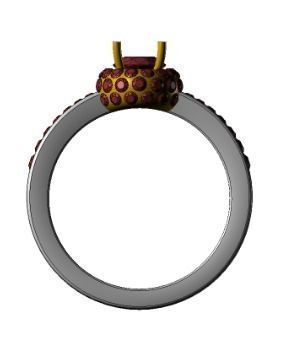 YD298 diamond ring 3D print model_5