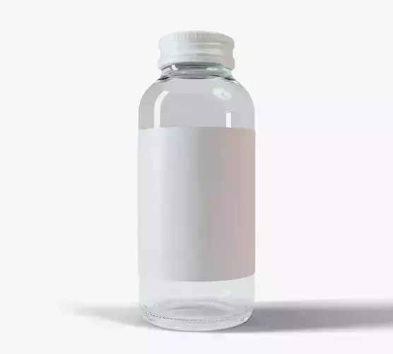 Glass Medicine Bottle