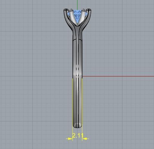 Soliter ring Model 2633 3D print model_7
