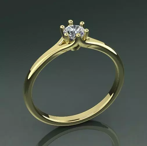 Soliter ring Model 2633 3D print model_0