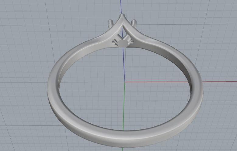 Soliter ring Model 2633 3D print model_5