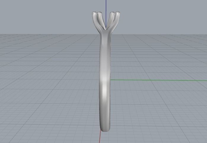 Soliter ring Model 2633 3D print model_3