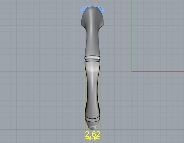 Ring with one stone Model 2627 3D print model_7