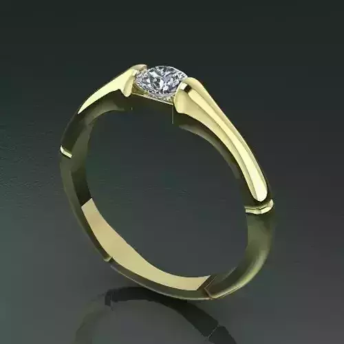 Ring with one stone Model 2627