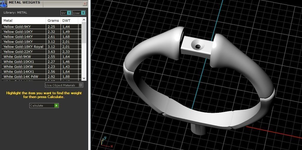 Ring with one stone Model 2627 3D print model_8