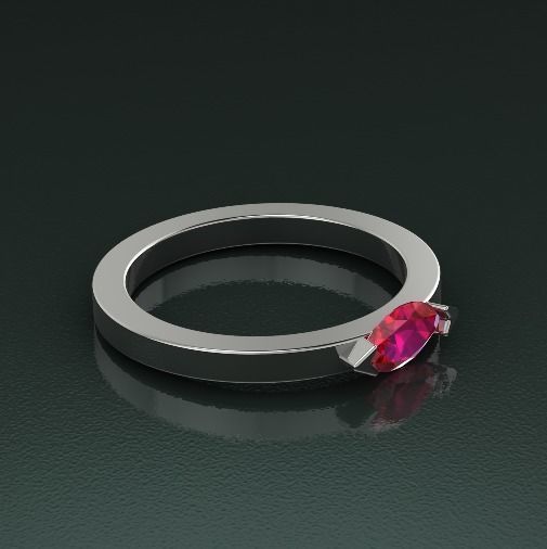 Soliter ring Model 2626 3D print model_1