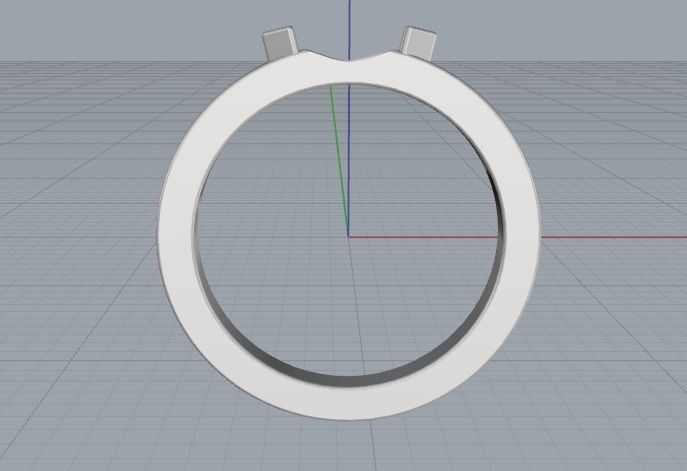 Soliter ring Model 2626 3D print model_3