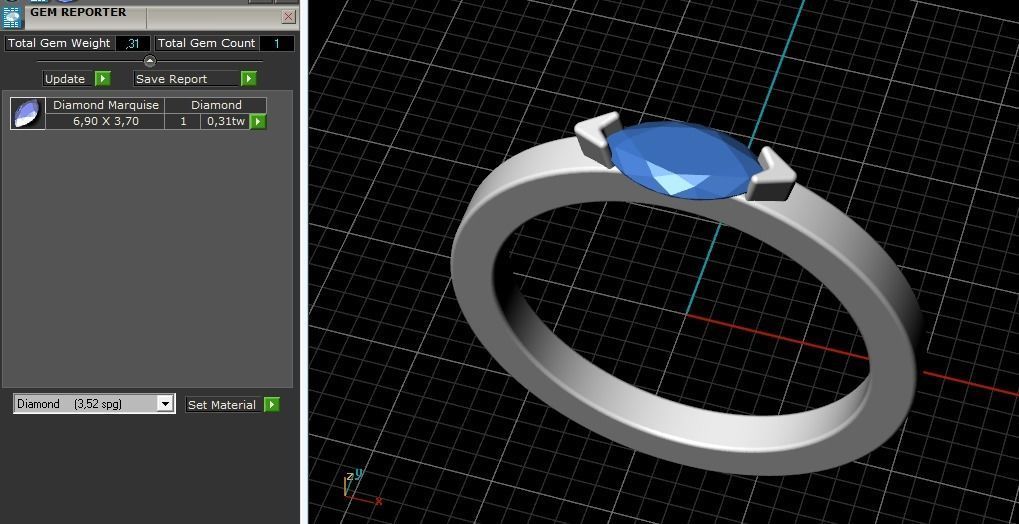 Soliter ring Model 2626 3D print model_9