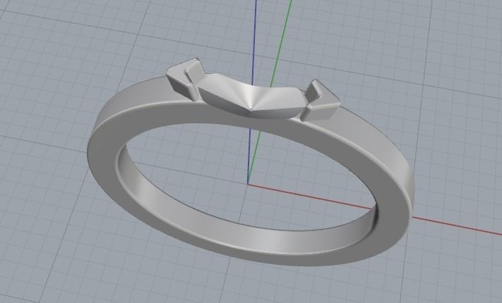 Soliter ring Model 2626 3D print model_2