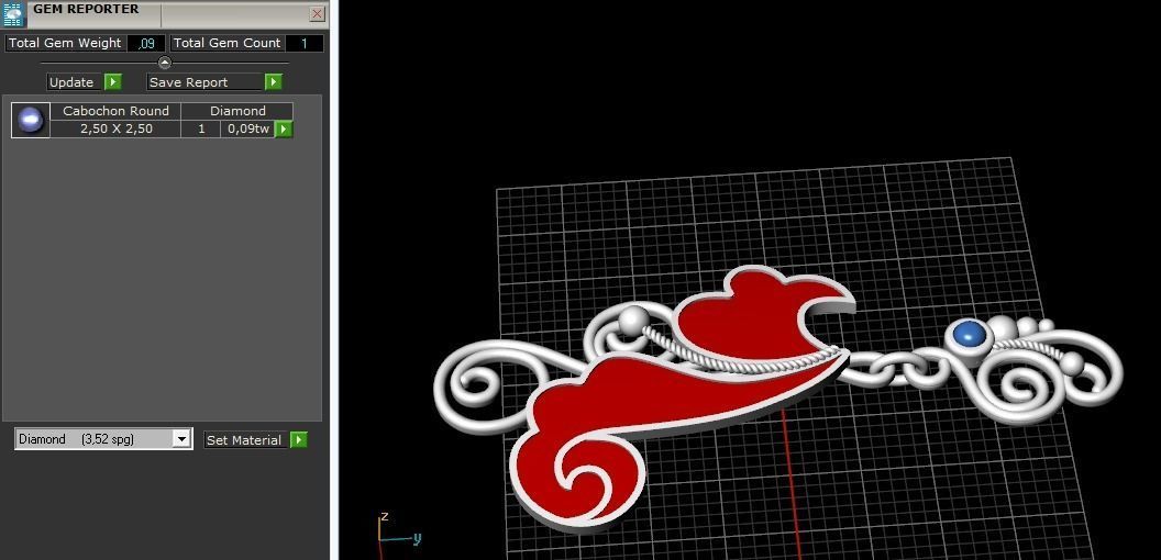 Pendant Model 2624 3D print model_8