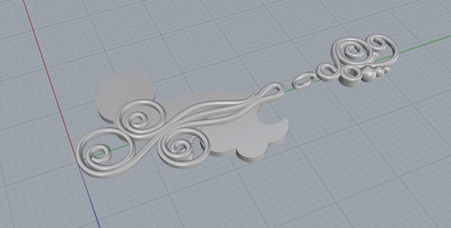 Pendant Model 2624 3D print model_3