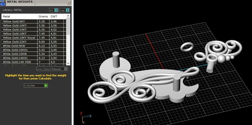 Pendant Model 2624 3D print model_7