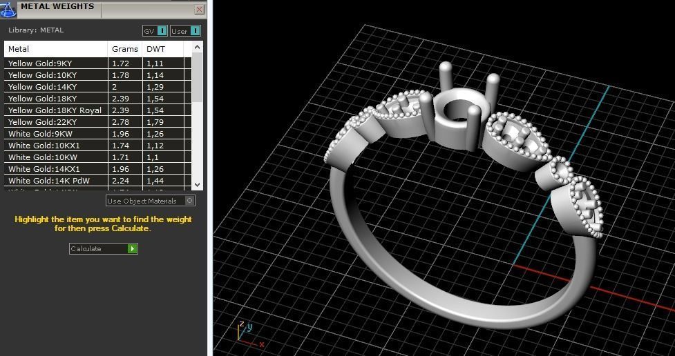 Double ring Model 2623 3D print model_8