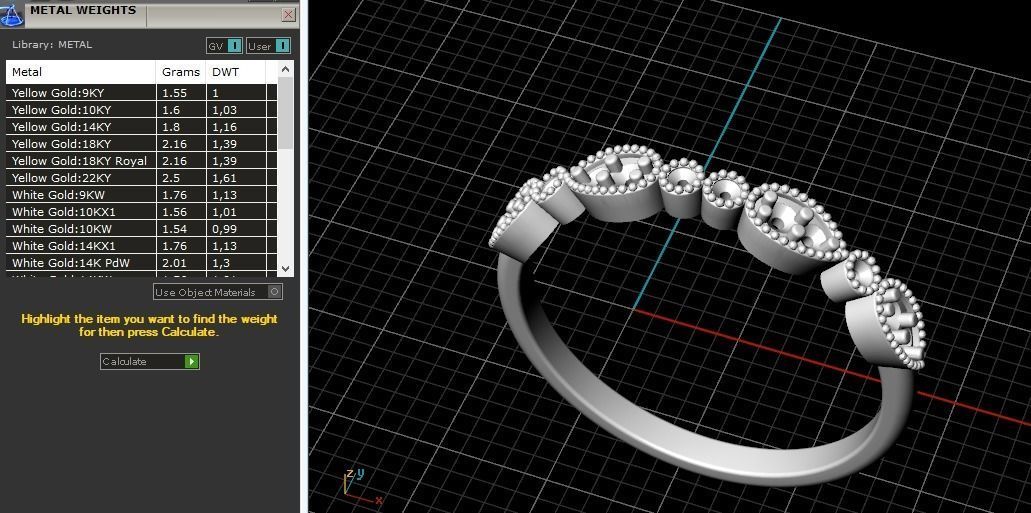Double ring Model 2623 3D print model_9