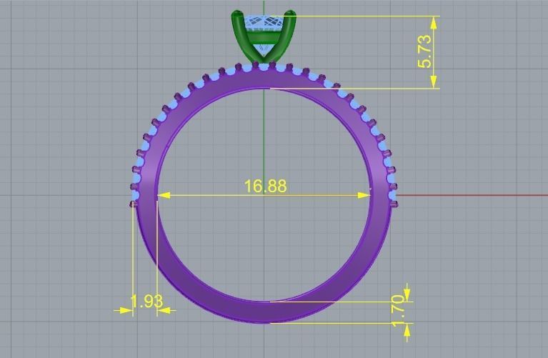 Ring Model 2619 3D print model_6