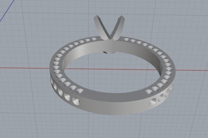 Soliter ring Model 2617 3D print model_5