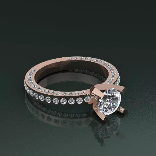 Soliter ring Model 2617 3D print model_0