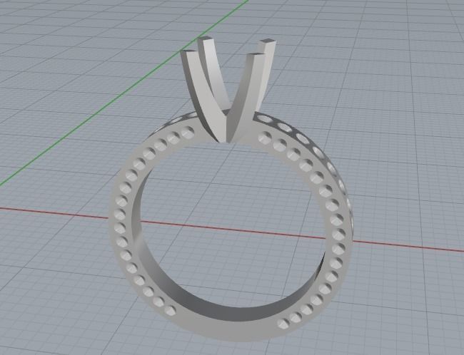 Soliter ring Model 2617 3D print model_2