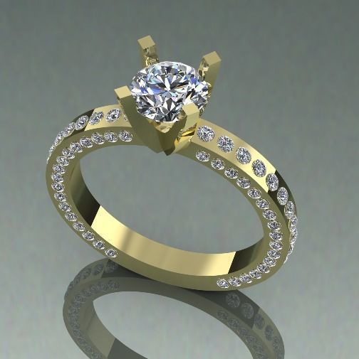 Soliter ring Model 2617 3D print model_1