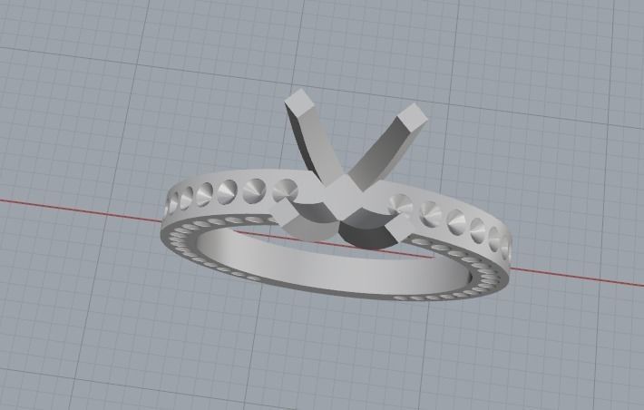 Soliter ring Model 2617 3D print model_4