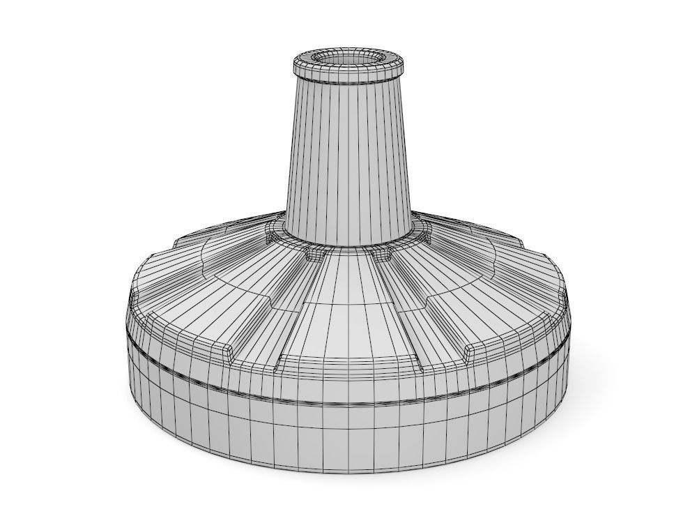 Umbrella Stand PBR low-poly Low-poly 3D model_5