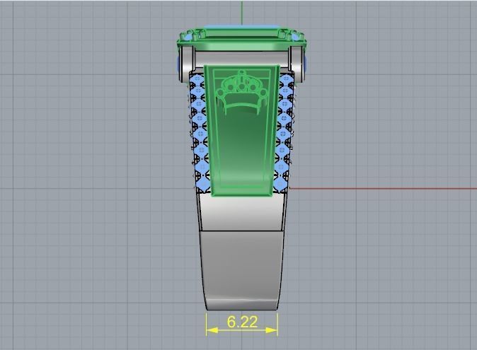Crown rings Model 2608 3D print model_9