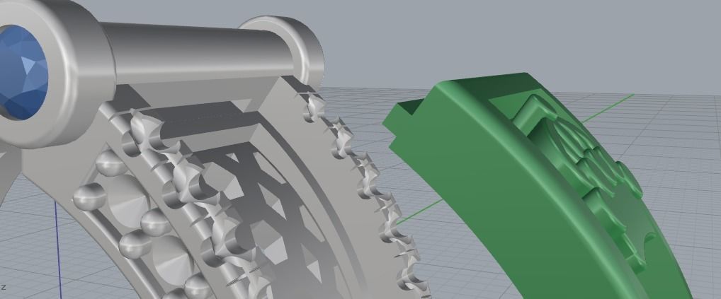 Crown rings Model 2608 3D print model_5