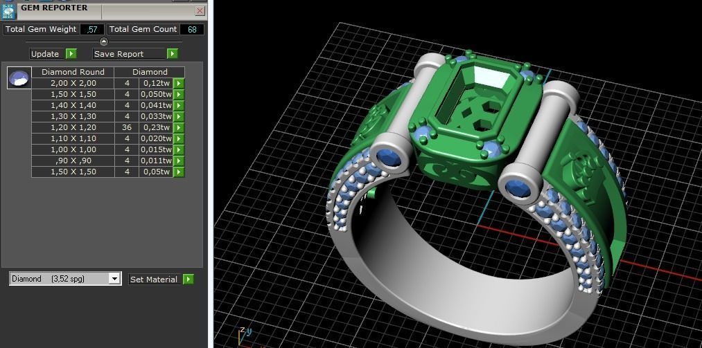 Crown rings Model 2608 3D print model_12