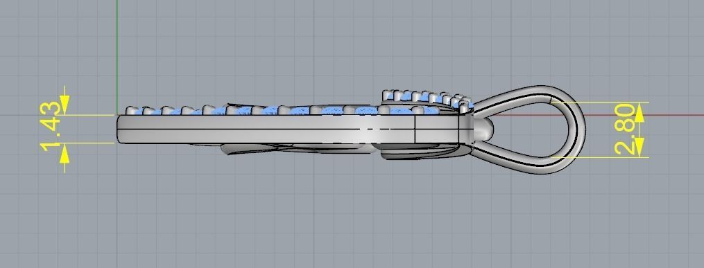 Heart pendant Model 2603 3D print model_7