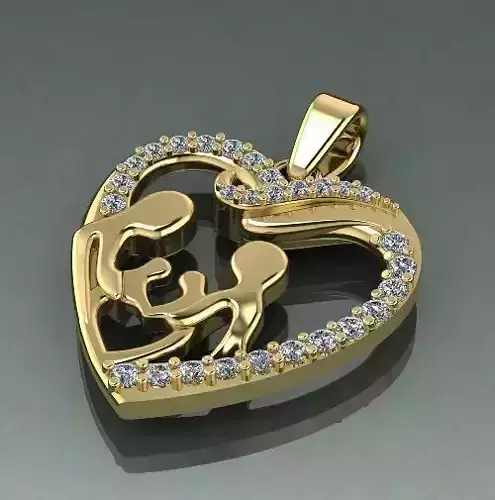 Heart pendant Model 2603