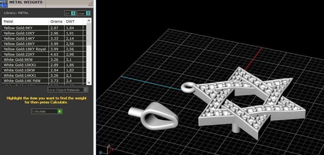 Star of David pendant Model 2593 3D print model_8