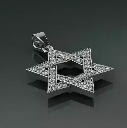 Star of David pendant Model 2593