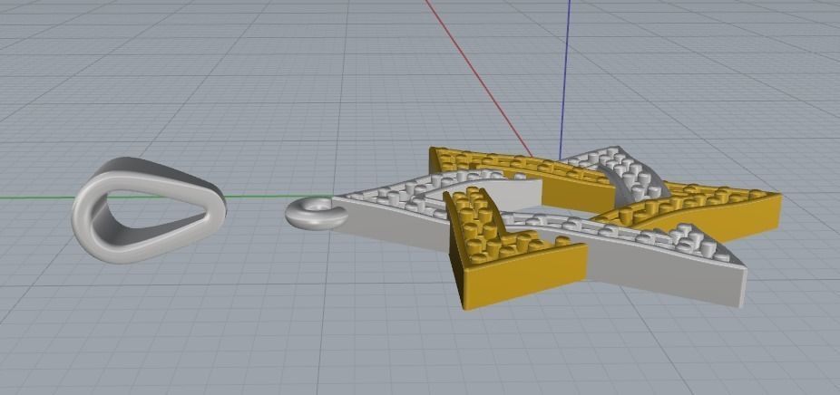 Star of David pendant Model 2593 3D print model_5