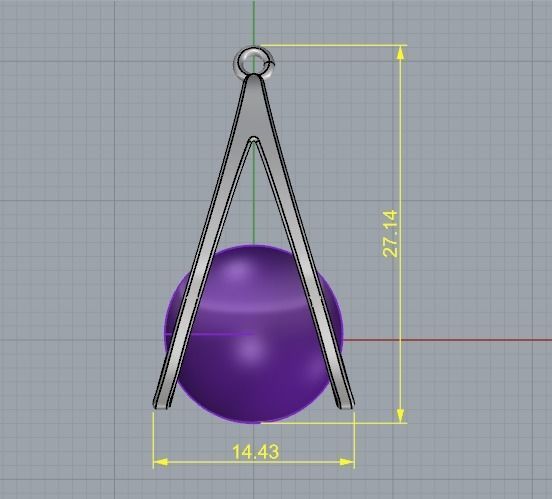 Pendant Model 2592 3D print model_6