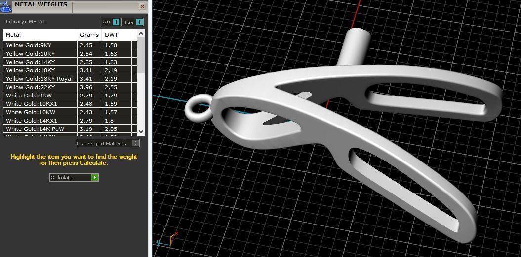 Pendant Model 2592 3D print model_8