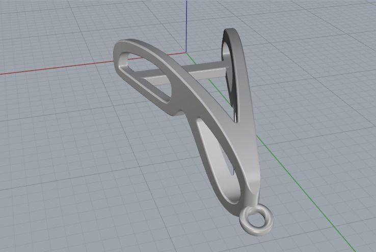 Pendant Model 2592 3D print model_4