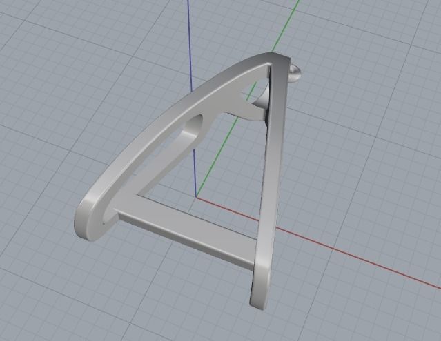 Pendant Model 2592 3D print model_2