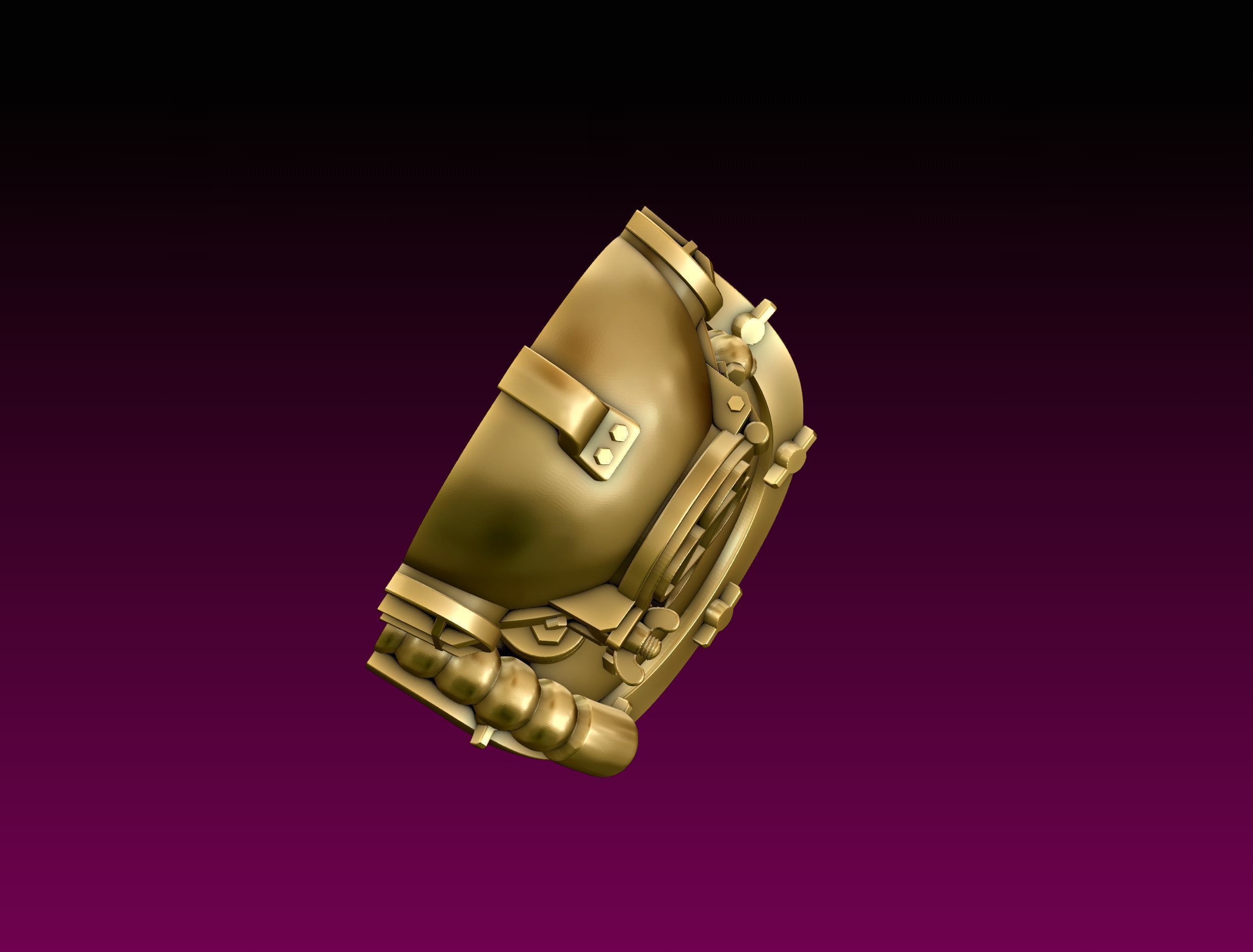 Diving Helmet Pendant 3D print model_12