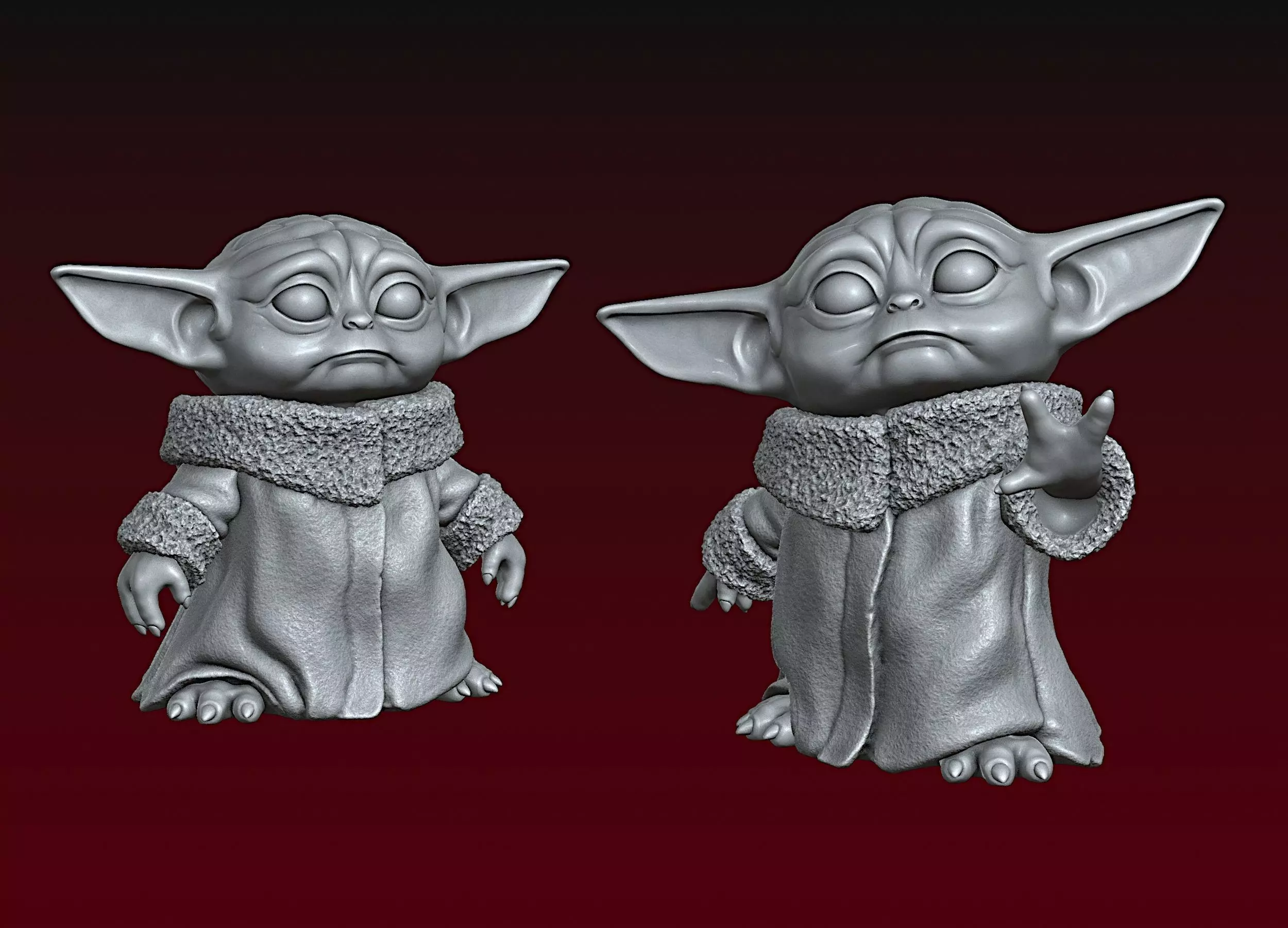 Baby Yoda 3D print model