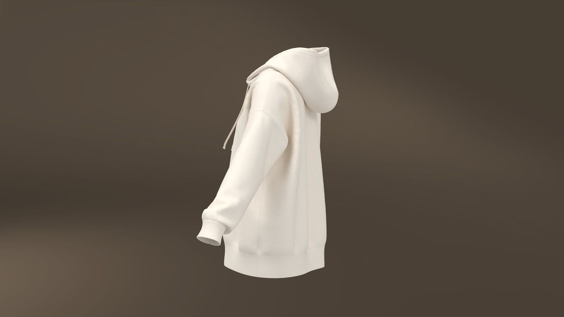 Women hoodie Ladies oversize clothing Marvelous Designer Clo3d 3D model_5