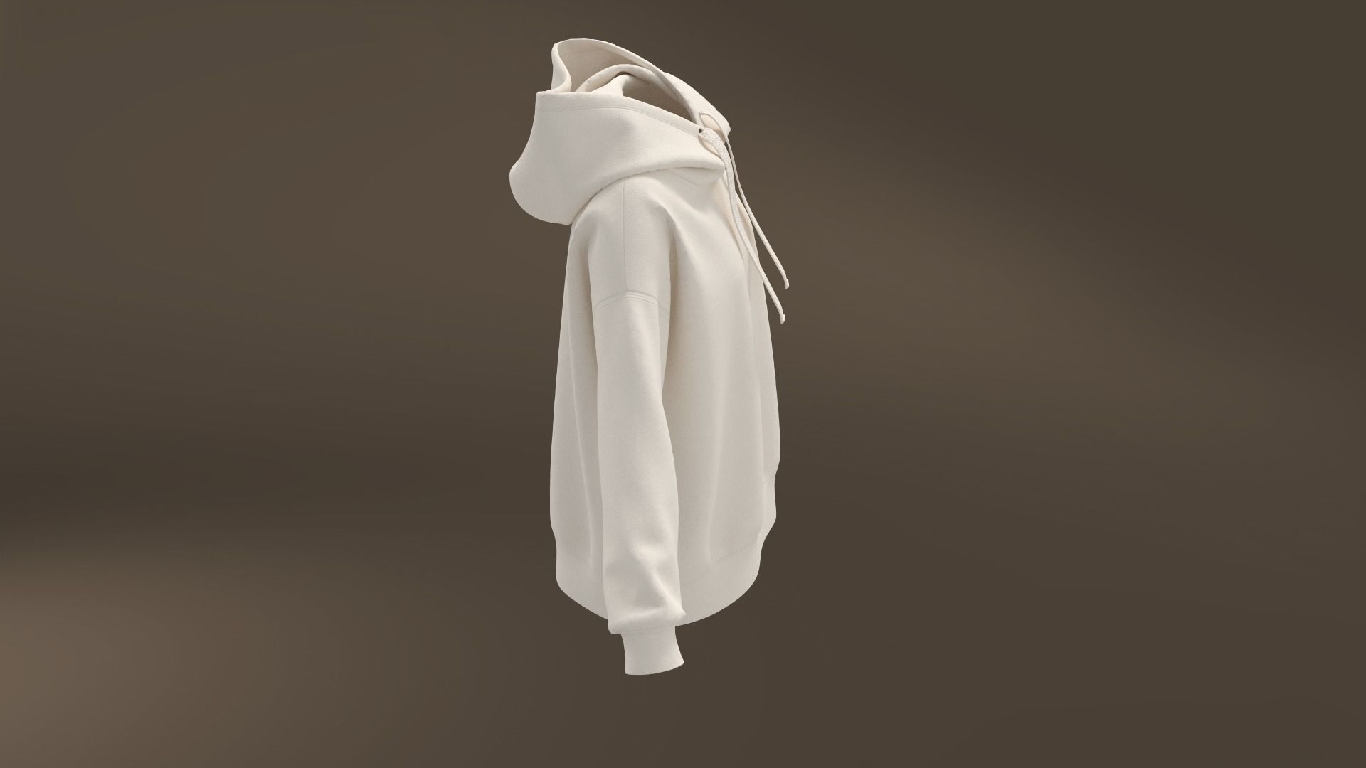 Women hoodie Ladies oversize clothing Marvelous Designer Clo3d 3D model_6