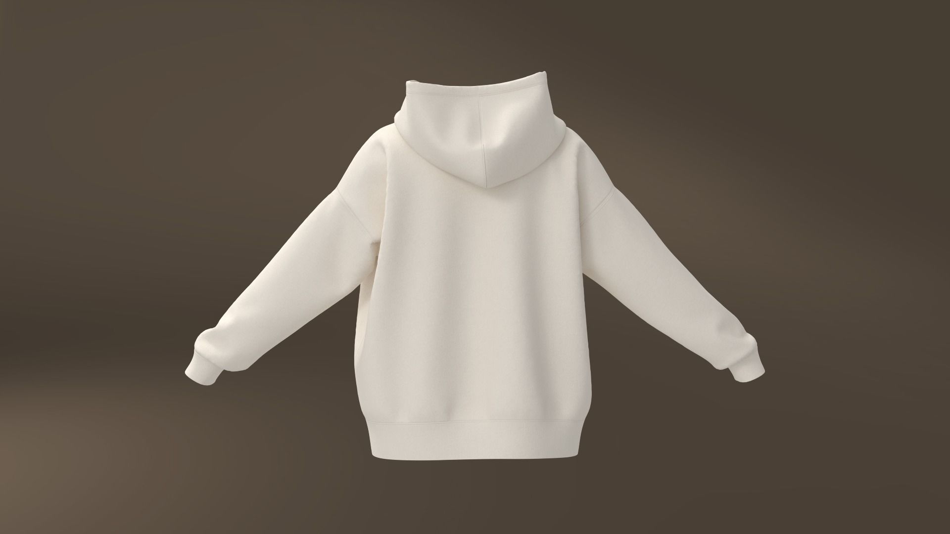 Women hoodie Ladies oversize clothing Marvelous Designer Clo3d 3D model_4