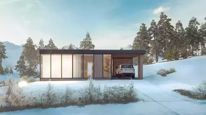 Lumion 12 winter scene 