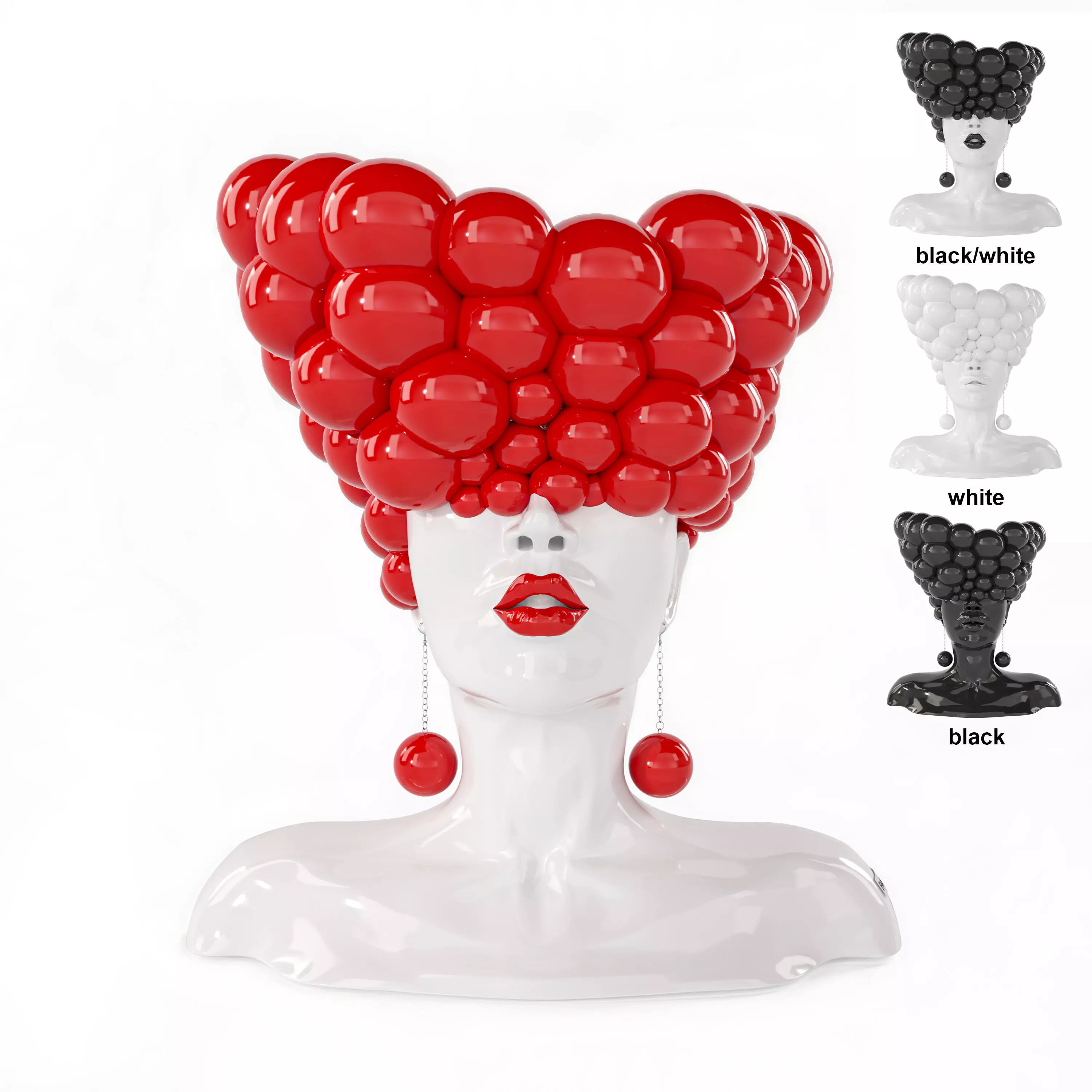 Sculpture woman Thoughts 3D model_0