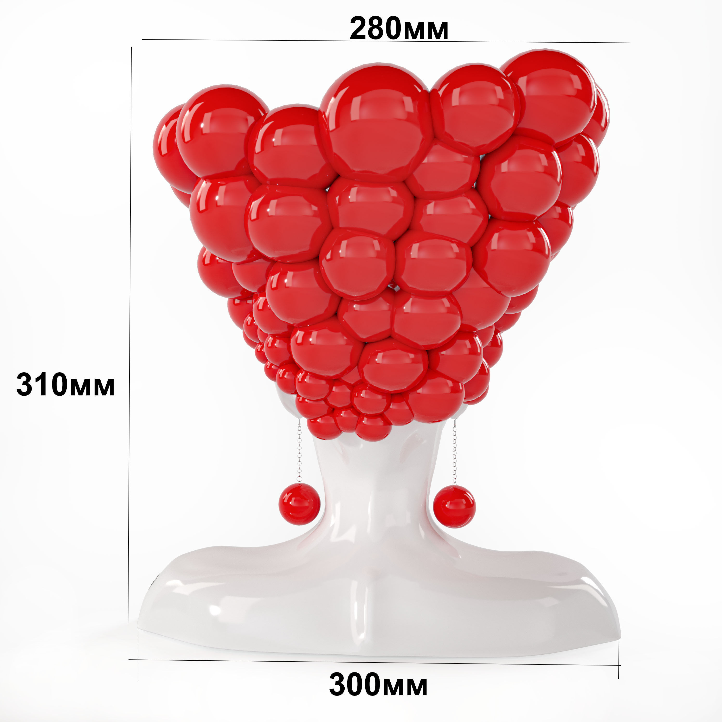 Sculpture woman Thoughts 3D model_4